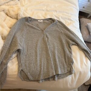 BP long sleeve grey top